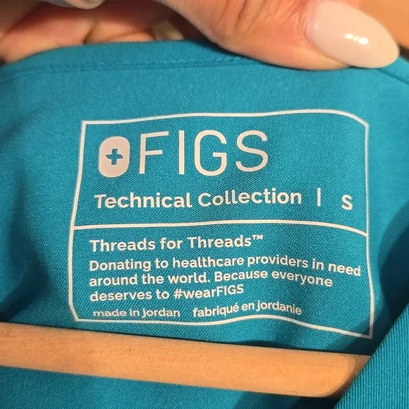 Figs Zamora Jogger Scrub Pants Catarina Top Set In Teal NWOT - Picture 11 of 16